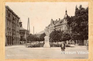 Der Hans-Gasser-Platz, um 1910 - Villach(Stadt) - alte historische Fotos Ansichten Bilder Aufnahmen Ansichtskarten 