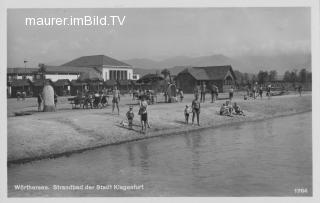 Strandbad der Stadt Klagenfurt - Klagenfurt am Wörthersee - alte historische Fotos Ansichten Bilder Aufnahmen Ansichtskarten 