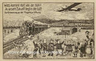 Klagenfurt Flugplatz  - Oesterreich - alte historische Fotos Ansichten Bilder Aufnahmen Ansichtskarten 