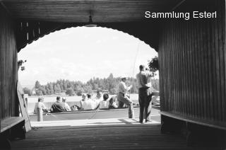 Fähre zur Insel - Oesterreich - alte historische Fotos Ansichten Bilder Aufnahmen Ansichtskarten 