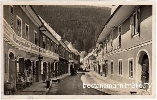 Friesach - Bahnhofstraße mit Geschäften - alte historische Fotos Ansichten Bilder Aufnahmen Ansichtskarten 