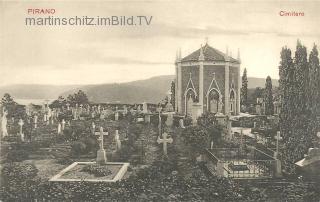 Piran, Friedhof - Pirian (Pirano) / Piran - alte historische Fotos Ansichten Bilder Aufnahmen Ansichtskarten 