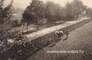 Drobollach, Schotterstraße nach Faak am See - Villach - alte historische Fotos Ansichten Bilder Aufnahmen Ansichtskarten 