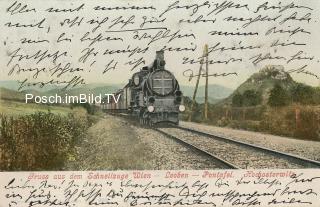 Schnellzug Wien-Leoben-Pontafel vor Hochosterwitz - Kärnten - alte historische Fotos Ansichten Bilder Aufnahmen Ansichtskarten 