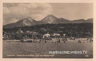 Sandbank Strandbad Jank - Finkenstein am Faaker See - alte historische Fotos Ansichten Bilder Aufnahmen Ansichtskarten 