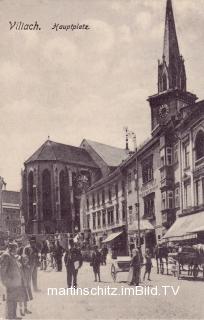 Villach Hauptplatz - Europa - alte historische Fotos Ansichten Bilder Aufnahmen Ansichtskarten 