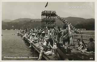 Strandbad Pörtschach - alte historische Fotos Ansichten Bilder Aufnahmen Ansichtskarten 