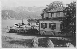 Strandcafe, Nussdorf am Attersee - alte historische Fotos Ansichten Bilder Aufnahmen Ansichtskarten 