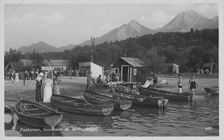 Faakersee - Sandbank - Oesterreich - alte historische Fotos Ansichten Bilder Aufnahmen Ansichtskarten 