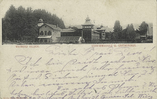 Warmbad Schwimmschule Gärtnerhaus - Villach-Warmbad-Judendorf - alte historische Fotos Ansichten Bilder Aufnahmen Ansichtskarten 