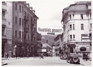 Villach, 8.Mai Platz mit Blick zum Hauptplatz - 8. Mai-Platz - alte historische Fotos Ansichten Bilder Aufnahmen Ansichtskarten 