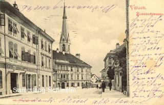 Hotels in Bahnhofstraße - Oesterreich - alte historische Fotos Ansichten Bilder Aufnahmen Ansichtskarten 