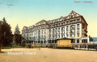 Die Südfassade zum Park hin - Oesterreich - alte historische Fotos Ansichten Bilder Aufnahmen Ansichtskarten 