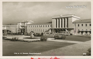 Linz - Hauptbahnhof - Europa - alte historische Fotos Ansichten Bilder Aufnahmen Ansichtskarten 