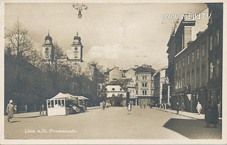 Linz - Promenade - Europa - alte historische Fotos Ansichten Bilder Aufnahmen Ansichtskarten 