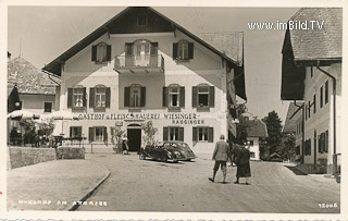 Gasthof Wiesinger - Nussdorf - Europa - alte historische Fotos Ansichten Bilder Aufnahmen Ansichtskarten 