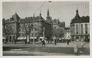 Klagenfurt - Kaiser Franz Josef Platz - Europa - alte historische Fotos Ansichten Bilder Aufnahmen Ansichtskarten 