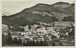 Hermagor im Gailtal mit Bahnhof - Europa - alte historische Fotos Ansichten Bilder Aufnahmen Ansichtskarten 