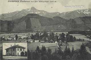 Föderlach mit Bahnhof - Europa - alte historische Fotos Ansichten Bilder Aufnahmen Ansichtskarten 