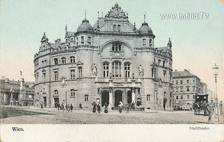 Stadttheater - Europa - alte historische Fotos Ansichten Bilder Aufnahmen Ansichtskarten 