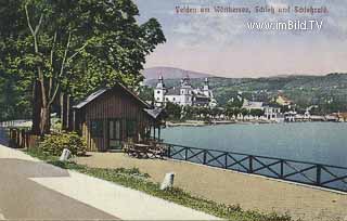 Velden - Schloss und Schlosscafe - Europa - alte historische Fotos Ansichten Bilder Aufnahmen Ansichtskarten 