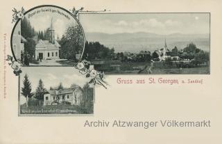 St. Georgen am Sandhof 3 Bild Karte  - Europa - alte historische Fotos Ansichten Bilder Aufnahmen Ansichtskarten 