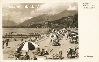 Millstatt - Strandbad - Spittal an der Drau - alte historische Fotos Ansichten Bilder Aufnahmen Ansichtskarten 