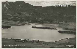 Luftbildaufnahme Drobollach - Villach(Stadt) - alte historische Fotos Ansichten Bilder Aufnahmen Ansichtskarten 