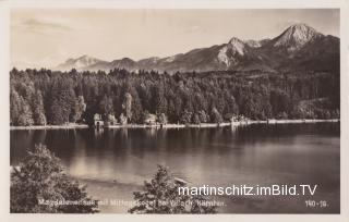 Magdalenensee mit Blick auf den Mittagskogel - St. Magdalen - alte historische Fotos Ansichten Bilder Aufnahmen Ansichtskarten 