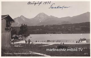 Faakersee, Inselstrandbad - Finkenstein am Faaker See - alte historische Fotos Ansichten Bilder Aufnahmen Ansichtskarten 