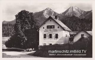 Unteraichwald, Gasthof Karawankenblick - Kärnten - alte historische Fotos Ansichten Bilder Aufnahmen Ansichtskarten 