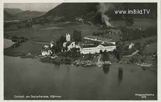 Luftbildaufnahme von Ossiach - Europa - alte historische Fotos Ansichten Bilder Aufnahmen Ansichtskarten 