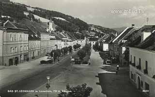 Bad St. Leonhard- Hauptplatz - Europa - alte historische Fotos Ansichten Bilder Aufnahmen Ansichtskarten 