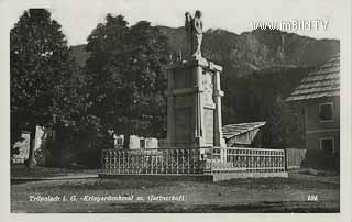 Kriegerdenkmal in Tröpolach - Europa - alte historische Fotos Ansichten Bilder Aufnahmen Ansichtskarten 