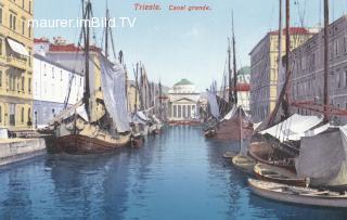 Triest - Canal Grande - Europa - alte historische Fotos Ansichten Bilder Aufnahmen Ansichtskarten 