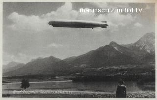 Graf Zeppelin übem Faakersee - Europa - alte historische Fotos Ansichten Bilder Aufnahmen Ansichtskarten 