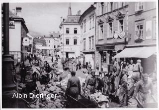 Hauptplatz Abtrag der Straße - Hauptplatz - alte historische Fotos Ansichten Bilder Aufnahmen Ansichtskarten 