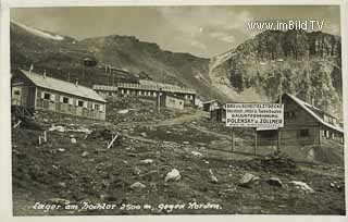 Lager am Hochtor - Europa - alte historische Fotos Ansichten Bilder Aufnahmen Ansichtskarten 