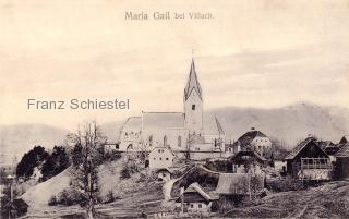 Maria Gail, Ortsansicht mit Kirche - Silberregenweg - alte historische Fotos Ansichten Bilder Aufnahmen Ansichtskarten 