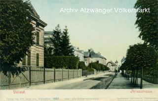 Villach, Peraustrasse - Peraustraße - alte historische Fotos Ansichten Bilder Aufnahmen Ansichtskarten 