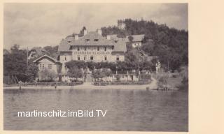 Strandhotel Aschgan - Egg am Faaker See - alte historische Fotos Ansichten Bilder Aufnahmen Ansichtskarten 