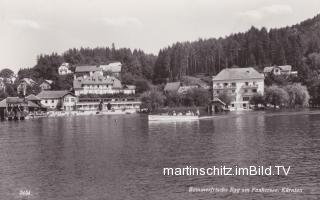 Egg am See, Strandhotel Aschgan - Egg am Faaker See - alte historische Fotos Ansichten Bilder Aufnahmen Ansichtskarten 