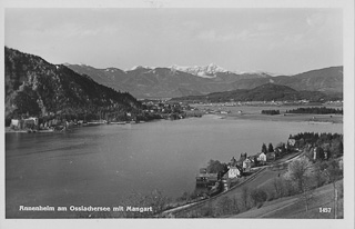 Annenheim vom Westen - Treffen am Ossiacher See - alte historische Fotos Ansichten Bilder Aufnahmen Ansichtskarten 