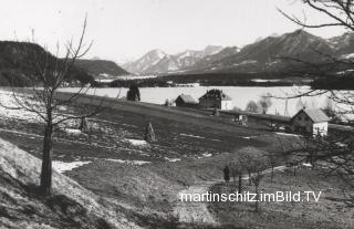 Schotterweg zum See - alte historische Fotos Ansichten Bilder Aufnahmen Ansichtskarten 