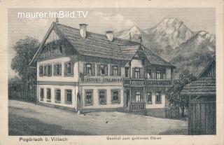 Pogöriach bei Villach - Gasthof zum goldenen Bären - Villach - alte historische Fotos Ansichten Bilder Aufnahmen Ansichtskarten 