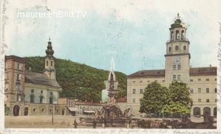 Residenzplatz - Salzburg(Stadt) - alte historische Fotos Ansichten Bilder Aufnahmen Ansichtskarten 