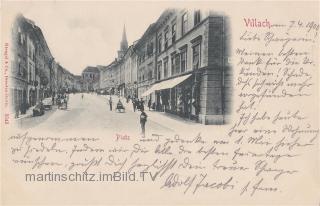 Villach Hauptplatz - alte historische Fotos Ansichten Bilder Aufnahmen Ansichtskarten 