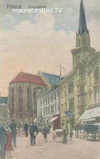 Hauptplatz Villach - alte historische Fotos Ansichten Bilder Aufnahmen Ansichtskarten 