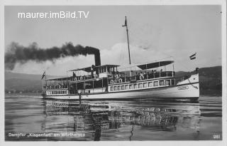 Dampfer Klagenfurt - Klagenfurt(Stadt) - alte historische Fotos Ansichten Bilder Aufnahmen Ansichtskarten 