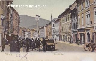 Villach Hauptplatz - alte historische Fotos Ansichten Bilder Aufnahmen Ansichtskarten 